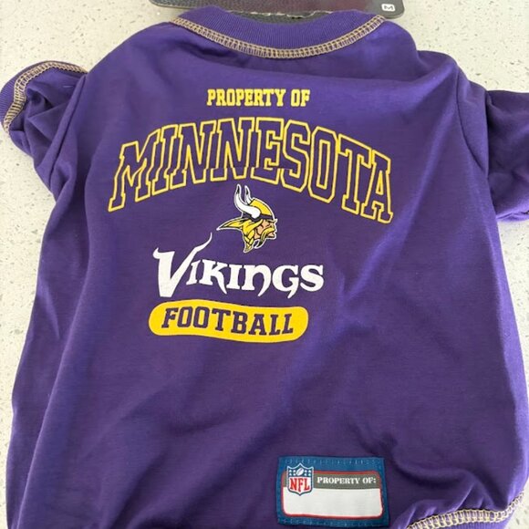 Minnesota Vikings Dog T-Shirt - Size Medium 14-18" Brand New - Picture 3 of 4